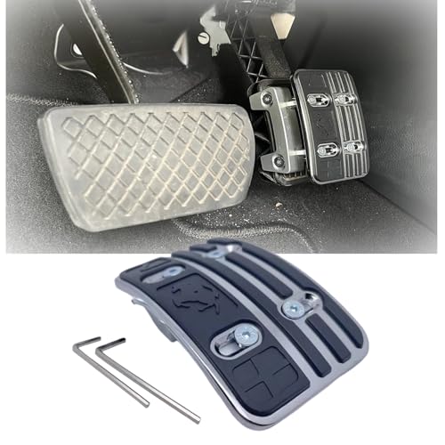 Yiuhhad Gas Pedal,Car Pedal Height Increase Modification Zinc Alloy Anti-Slip Pedal Reduce Fuel Consumption Better Handling/Comfort,for All Kinds of Small Vehicles (Hanging Throttle)