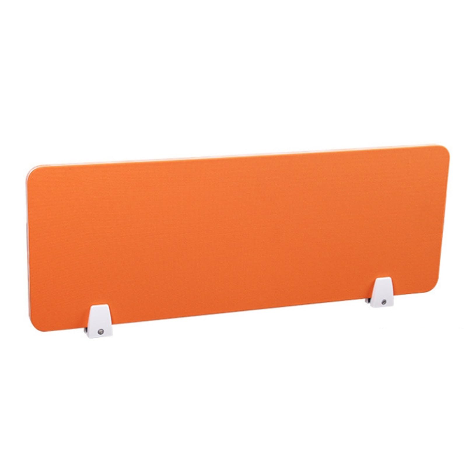 LWJSOCP Desk Divider Partition Screens Acoustic Noise Reduction and Privacy Screen for Office School and Home Office Customizable Orange 80x30 cm