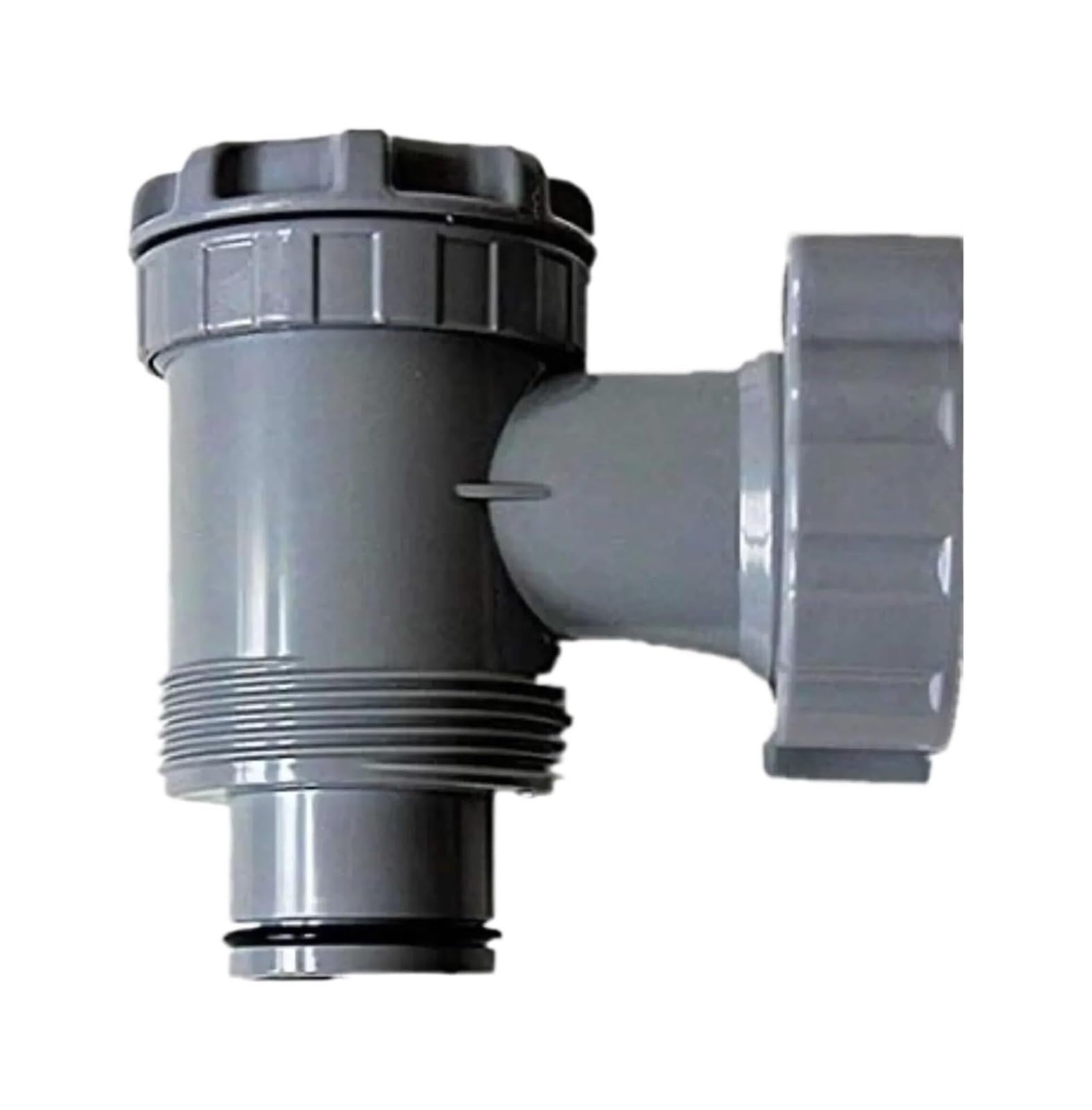 Eamrfvqt One Color Swimming Pool Stop Valve, Pool Plunger Shut-Off Replacement Grey With 2.5In Threaded Connector For 1. Hoses