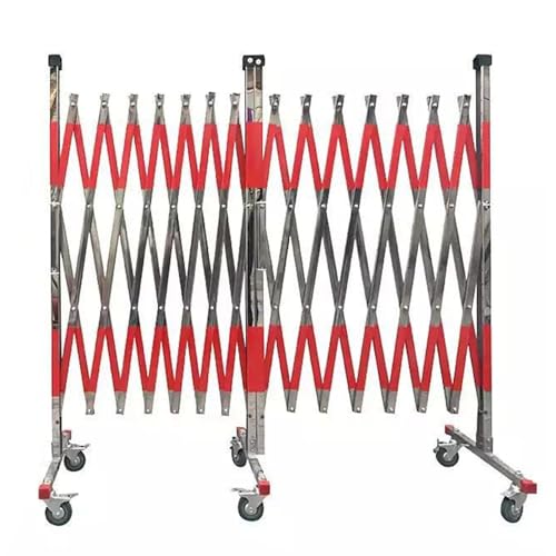 Barrera de seguridad portátil ajustable para obras de construcción, puerta móvil retráctil resistente y flexible con portal de seguridad plegable para ascensores y garajes