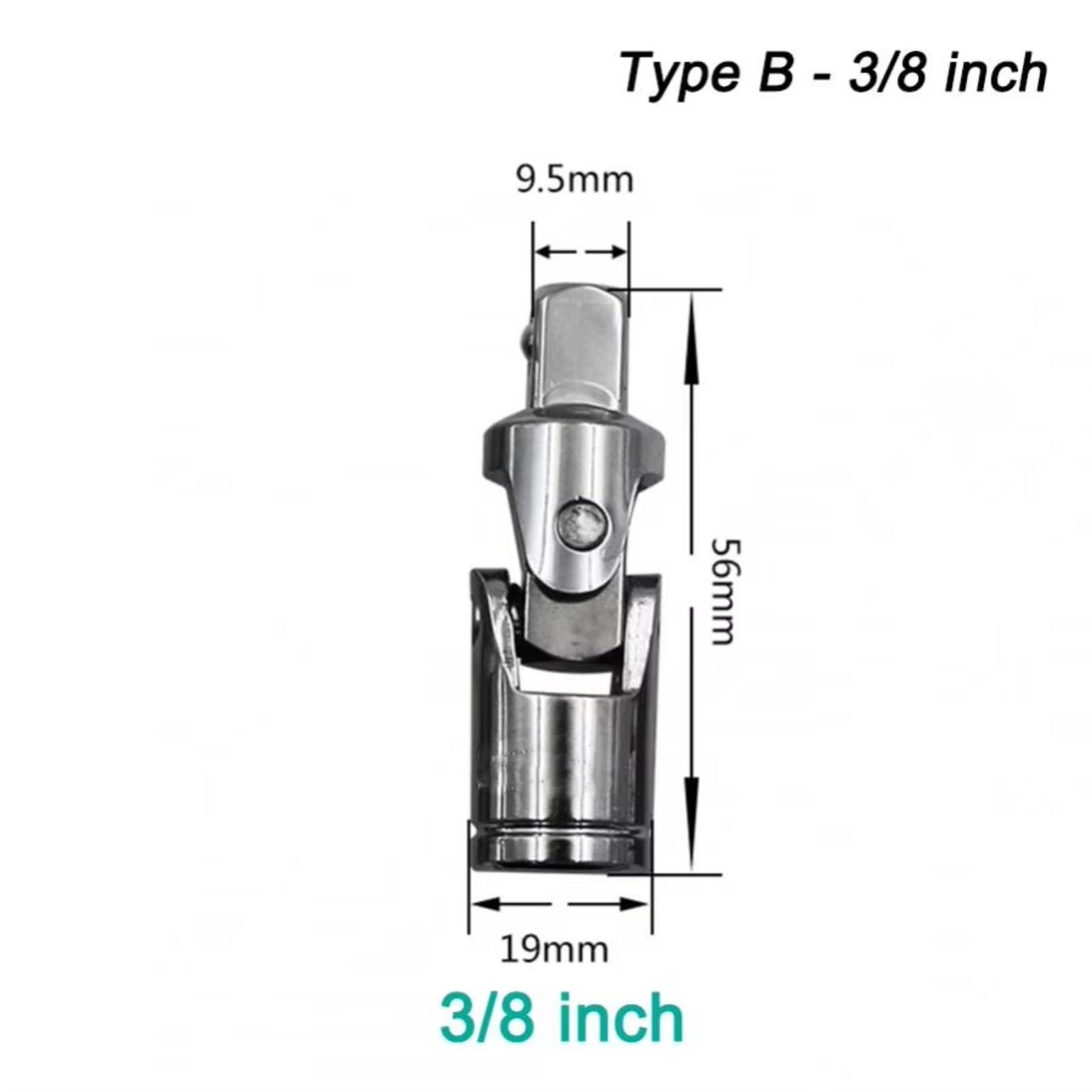 Adaptador Enchufe Oscilante Impacto Aire para Automóvil Llave Vaso para Bujía Junta Giratoria Herramienta Manual 1/2 3/8 1/4 Pulgadas Juego de Llave para Bujías