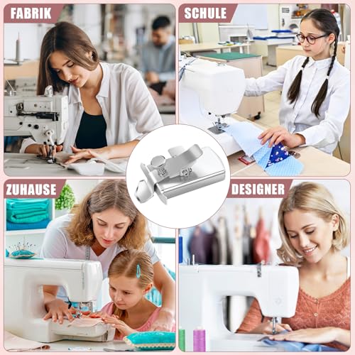 AXGG 14 Stück Magnetische Nahtführung, Nähmaschinen Zubehör mit 1 Magnetische Nahtführung,4 Nähklammern,4 Spulen Nähmaschine,4 Nadeleinfädler und 1 Skalierbar Nahttrenner