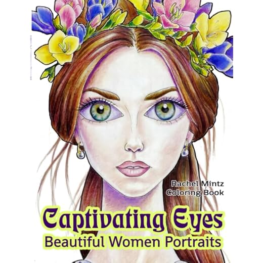 Captivating Eyes - Beautiful Women Portraits Coloring Book: Fantasy Girls With Hypnotic Gaze