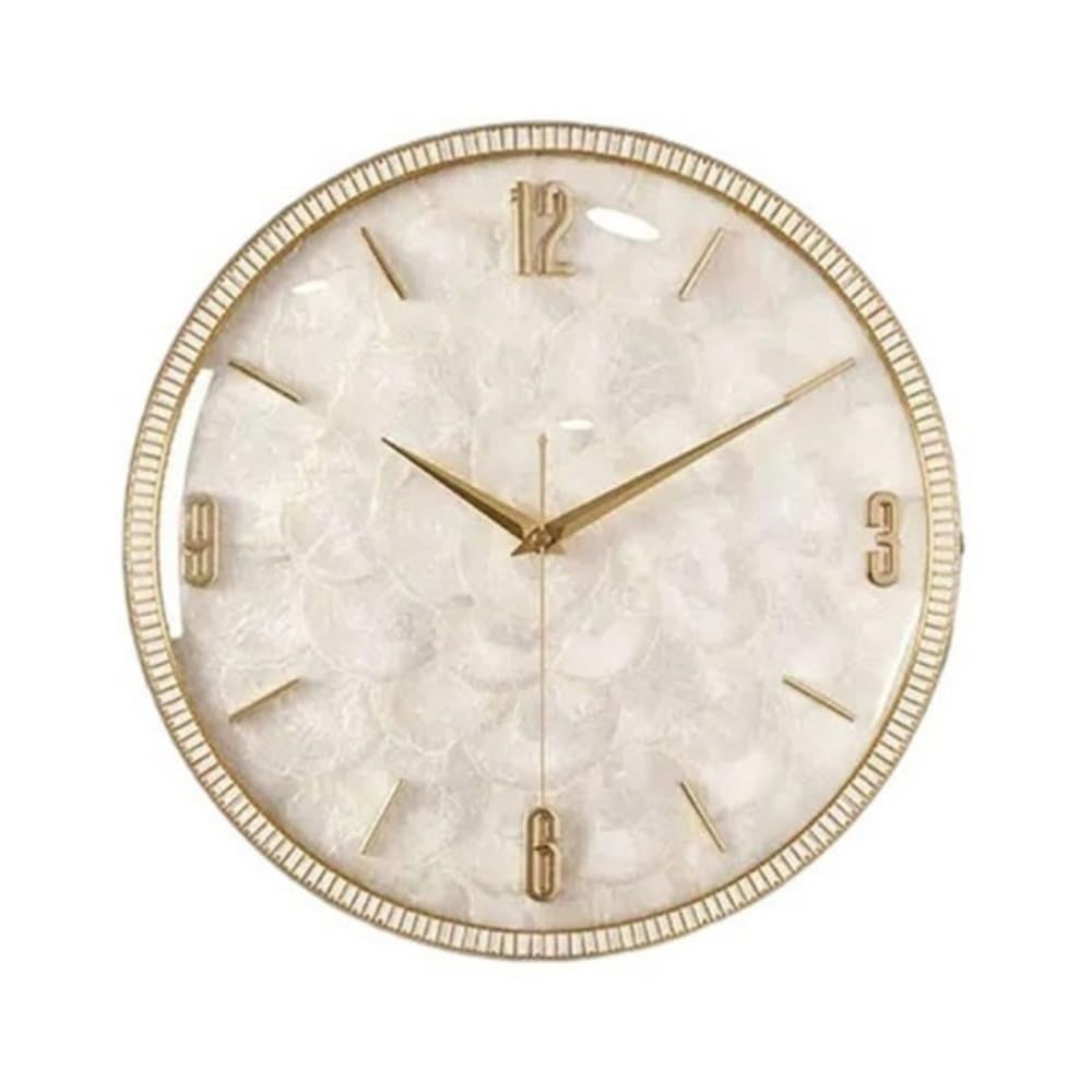 Horloge murale de luxe suspendue au design créatif et épuré pour grand salon