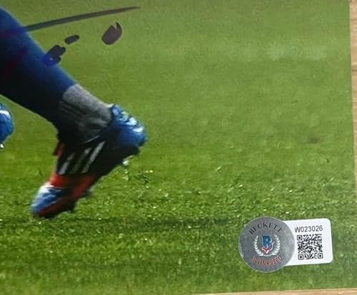 Cristiano Ronaldo Lionel Messi Signed 11x14 Photo Bas Beckett - Autographed Soccer Photos