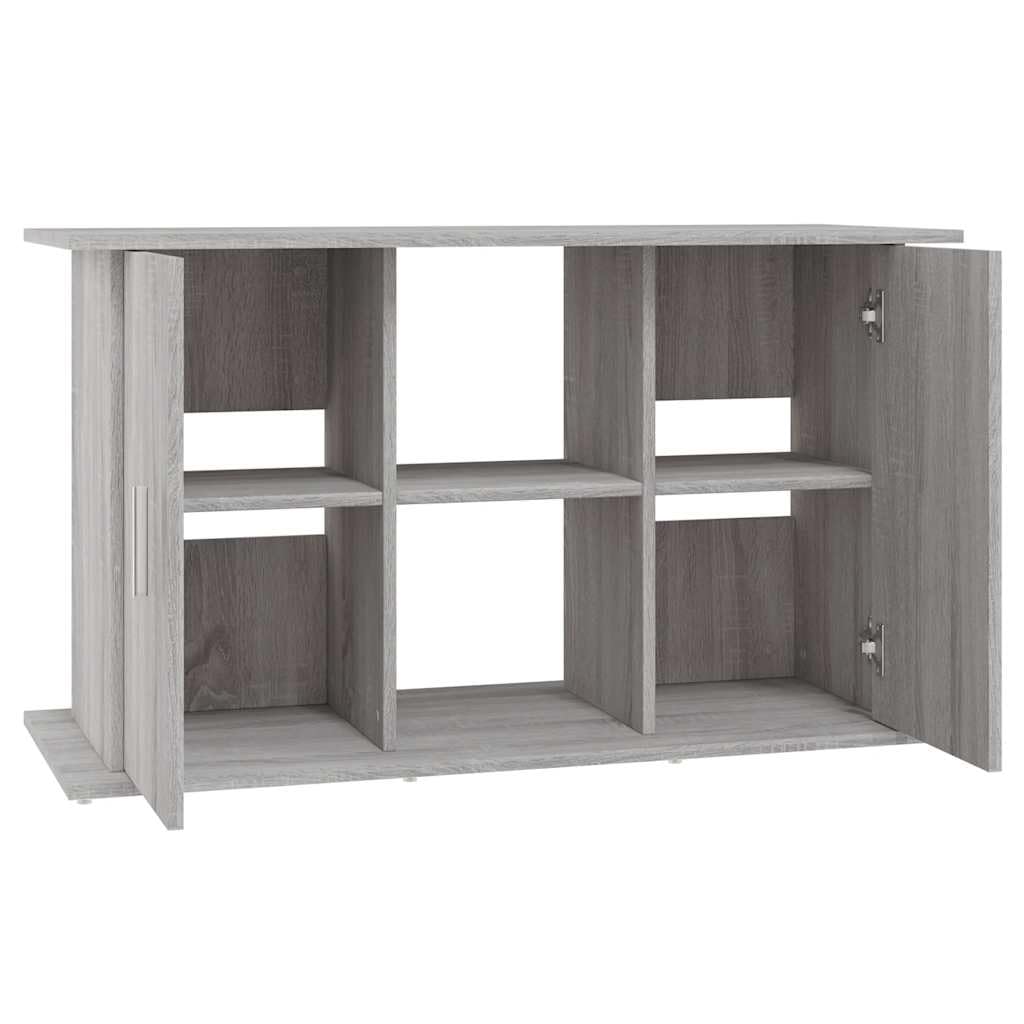 Mangloder - Soporte para acuario Sonoma gris de madera, 101 x 41 x 58 cm, armario inferior para acuario, con espacio de almacenamiento para alimento de peces, filtros y accesorios, para salón, oficina