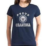 CafePress Proud US Navy Grandma Women's Dark T Shirt Women's Classic Crew-Neck Soft T-Shirt