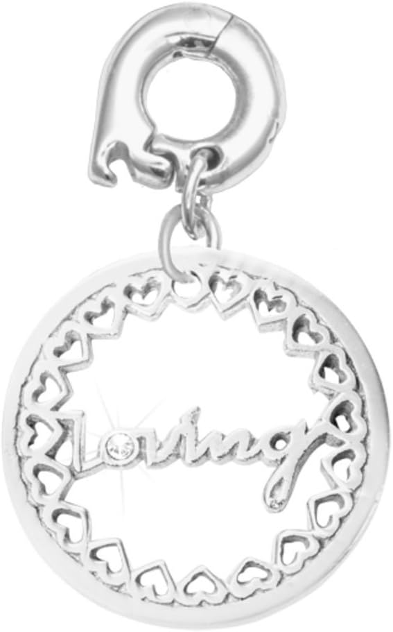 Nikki Lissoni Silver Plated "Loving little hearts Dangle Charm" D1181SM