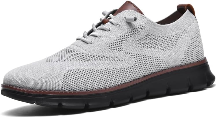 Wearbreeze Mens Business Casual Oxford Sneakers  Lightweight Lace-Up Dress Shoes for Work, Travel & Daily Commute