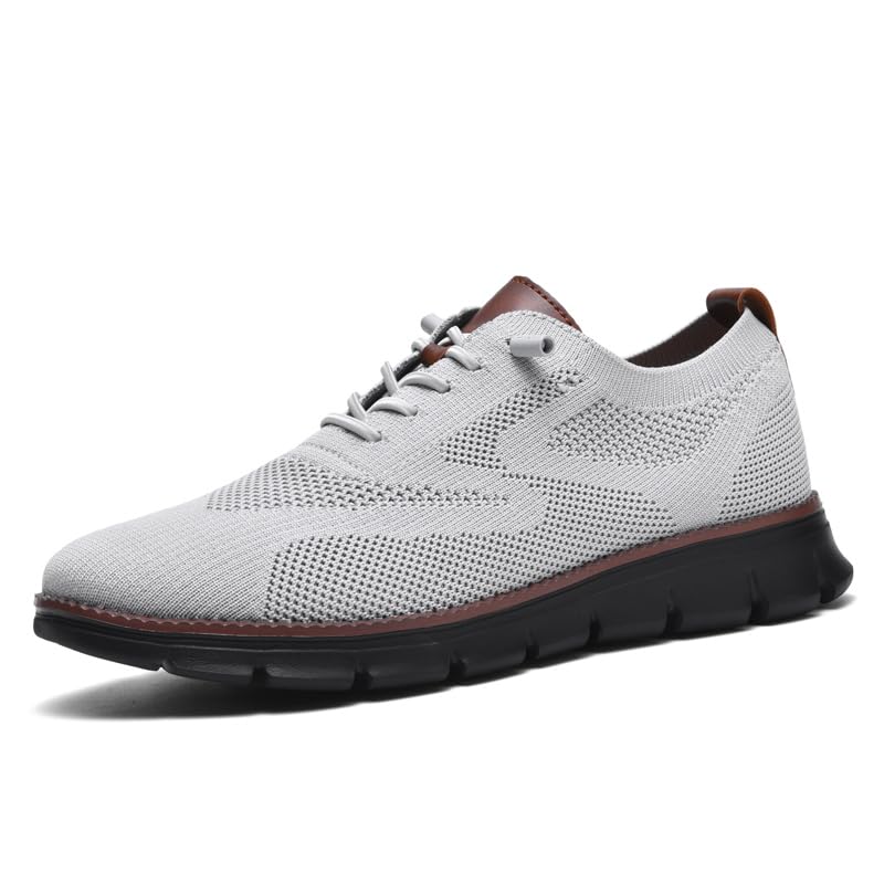 Image of Wearbreeze Men's Business Casual Oxford Sneakers - Lightweight Lace-Up Dress Shoes for Work, Travel & Daily Commute