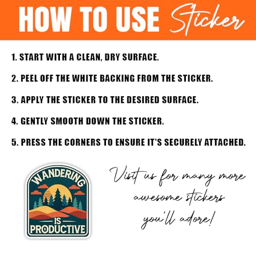 Image of MAIANEY (15Pcs, 3in) Funny Hiking Stickers Pack with Mountain Nature Animals, Outdoor Adventure Quote Vinyl Decals for Water Bottle Laptop Camping Gear, Bear Raccoon Trail Hiker Stickers