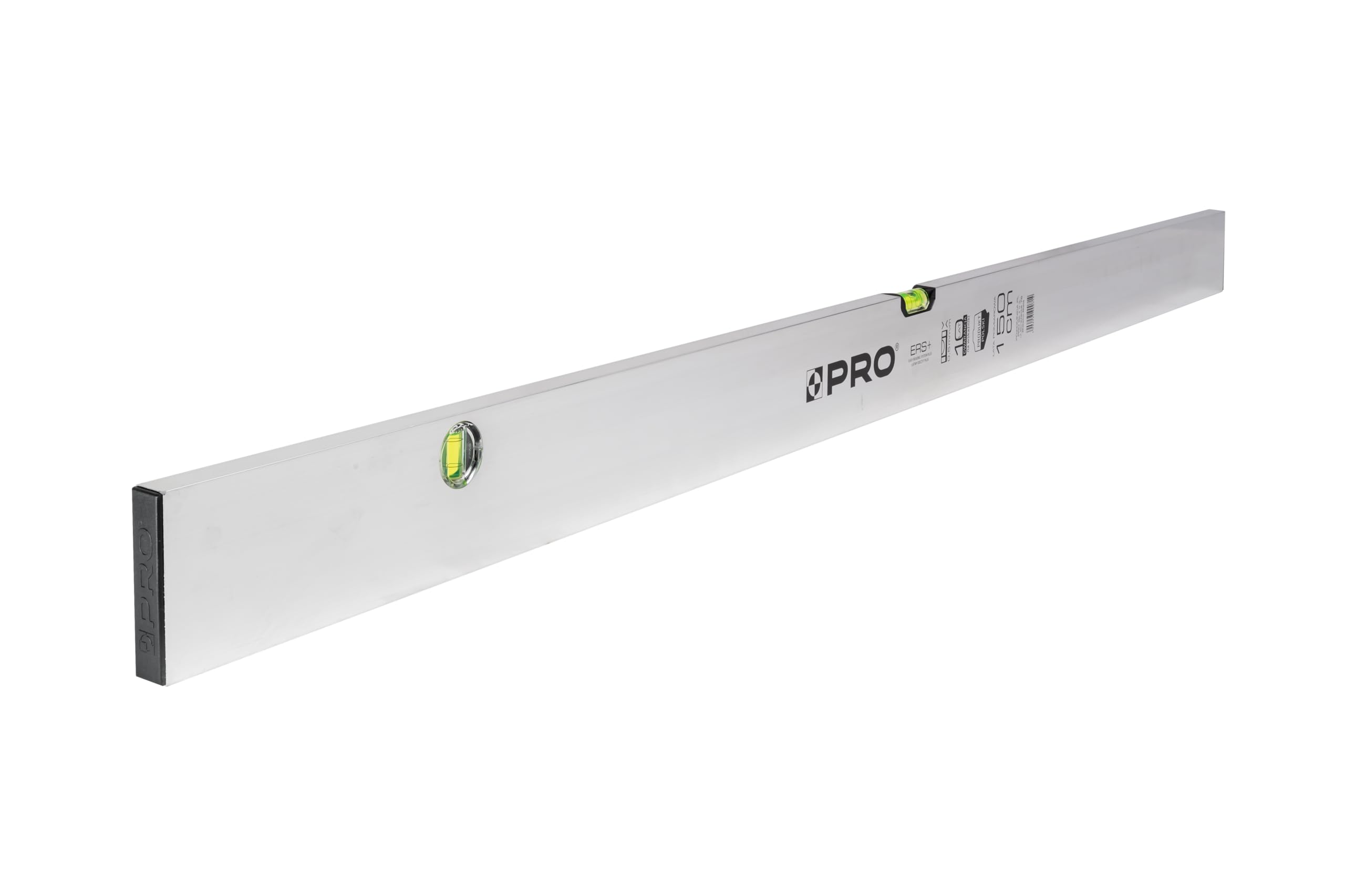 PRO Regolo da muratore per misure orizzontali e verticali - Spessore del profilo 1,4 mm - Peso del profilo 0,84 kg/m - Grigio - 150 cm murarska