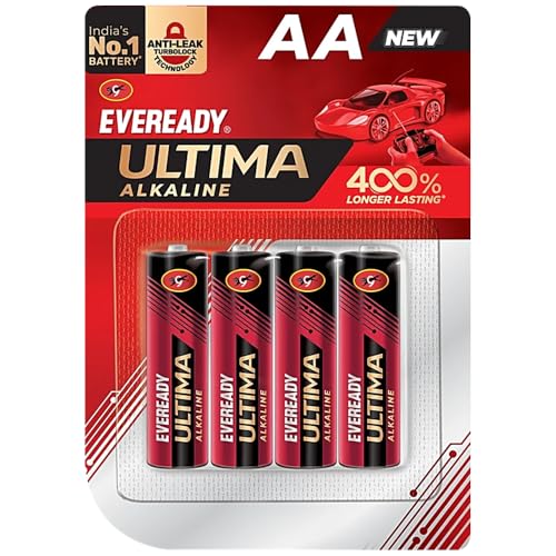 Image of Eveready Ultima AA 2015 Akaline Battery, Pack of 4