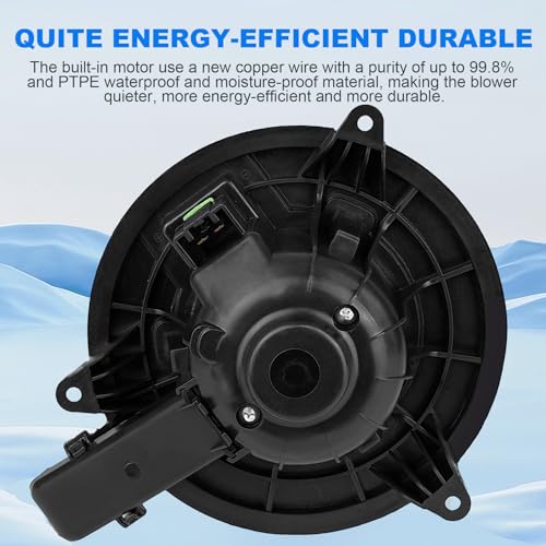 Image of HVAC Heater Blower Motor 700237 Car AC Blower Motor Compatible with Ford 2009-2017 Expedition, 2009-2014 F-150, for Lincoln 2009-2017 Navigator,AL1Z19805A 75873 Replacement Blower Motor