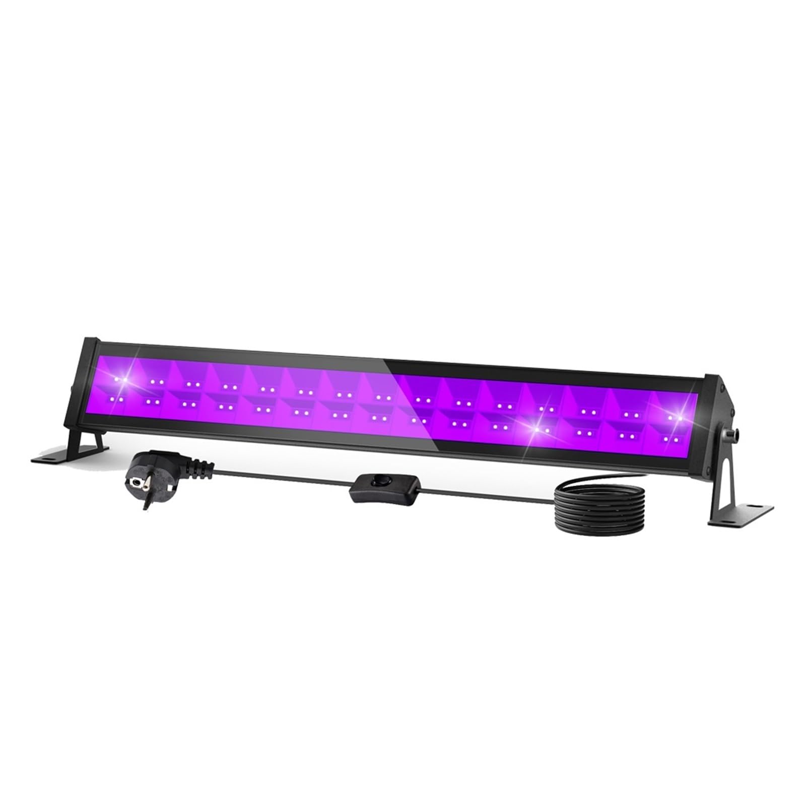 CVFRDD UV Curing Lamp 1PC 36W/72W 395-400NM Led UV Floodlight Ultraviolet Stage Lamp LED Blacklight Waterproof Disco Party Backlight(72W)