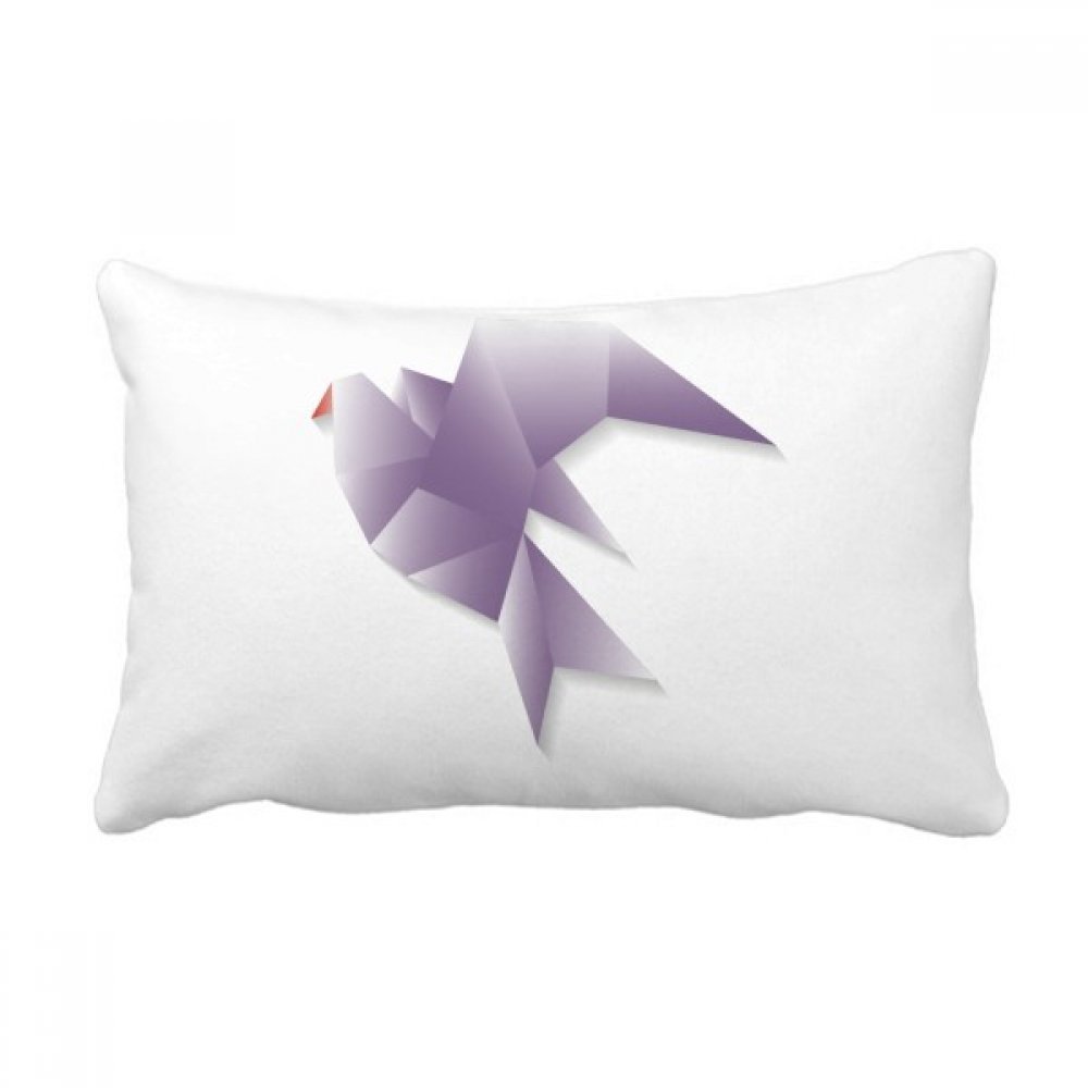 Coussin lombaire origami pigeon multicolore pour décorer votre canapé de salon