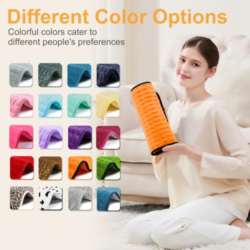 Image of Heating Pad,Electric Heating Pads,Heating Pad for Back,Orange,24x12 Inch