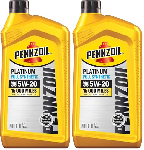 Pennzoil Platinum Full Synthetic 5W-20 Motor Oil (1-Quart, S...