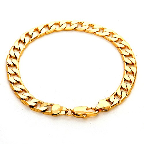 Bijoux pour hommes : ensemble collier plaqué à l'or et bracelet chaîne au design intemporel.