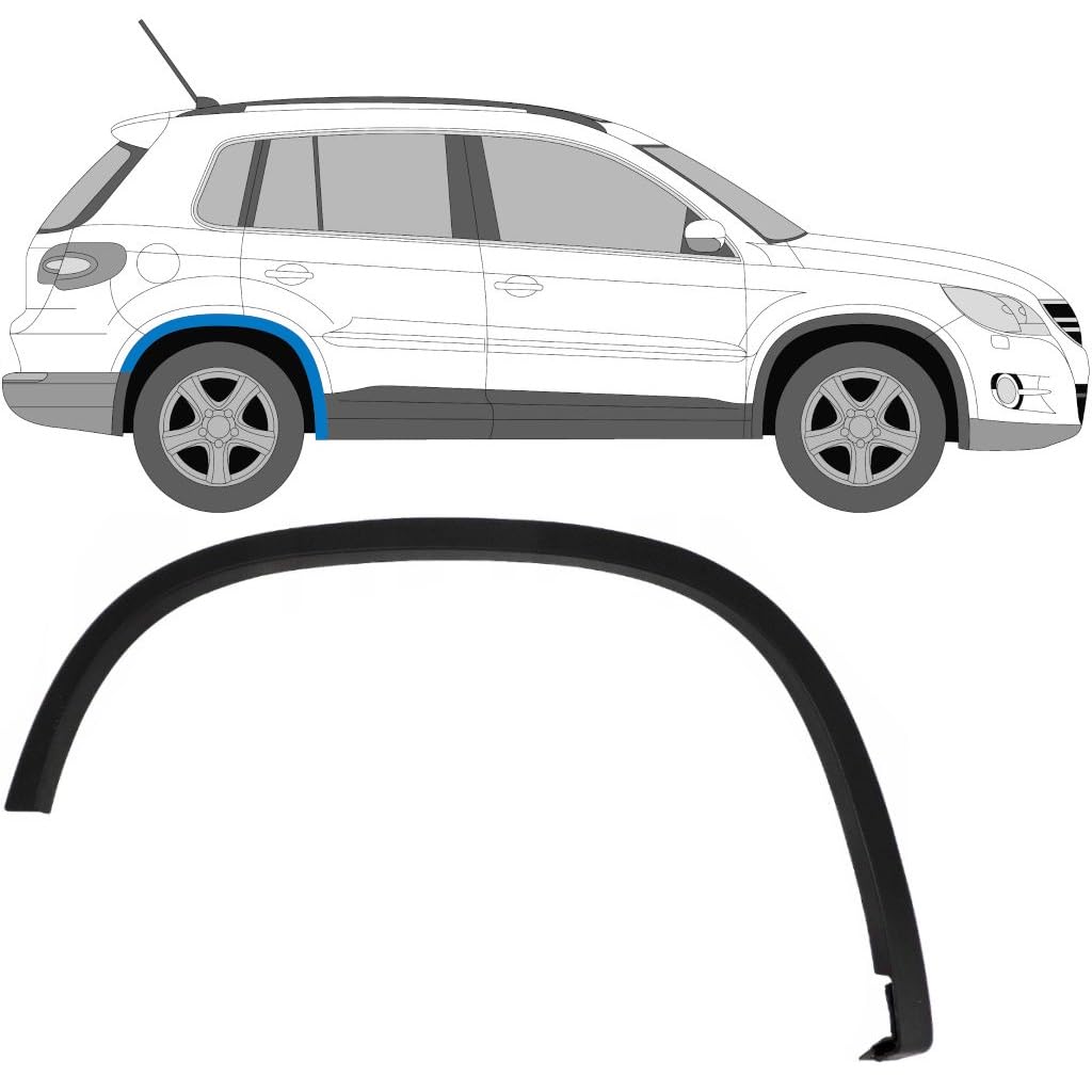 Modanatura laterale parafango posteriore per Volkswagen Tiguan 2007-2016