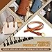 7 Sizes Leather Corner Punch, Half-Round Punch Set, Leather Belt Cutter End Punch Tool, Belt Cutting Tool, Leatherworking Tools for Strap Belts, Wallet, Bags (From15mm to 45mm)