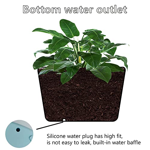 WAIZHIUA 6Pcs Hanging Planter Pot, 15cm Plastic Hanging Basket Flower Pot Plant Holder with Chain Hooks for Indoor Outdoor Garden House Porch Decor (6 Colours) - Image 4