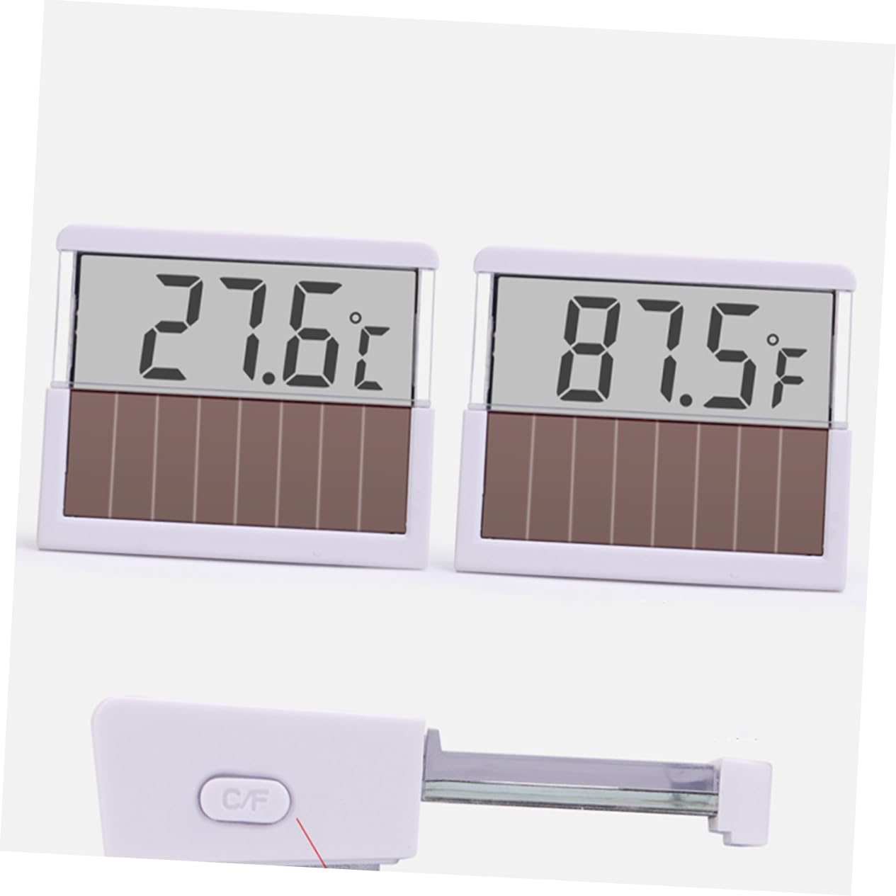BESPORTBLE 2 Pièces thermomètre d'aquarium pêche à l'aquarium numérique Conduit numérique Aquarium mené thermomètre Digital abs Compteur de température de l'eau Numéro LED Blanche