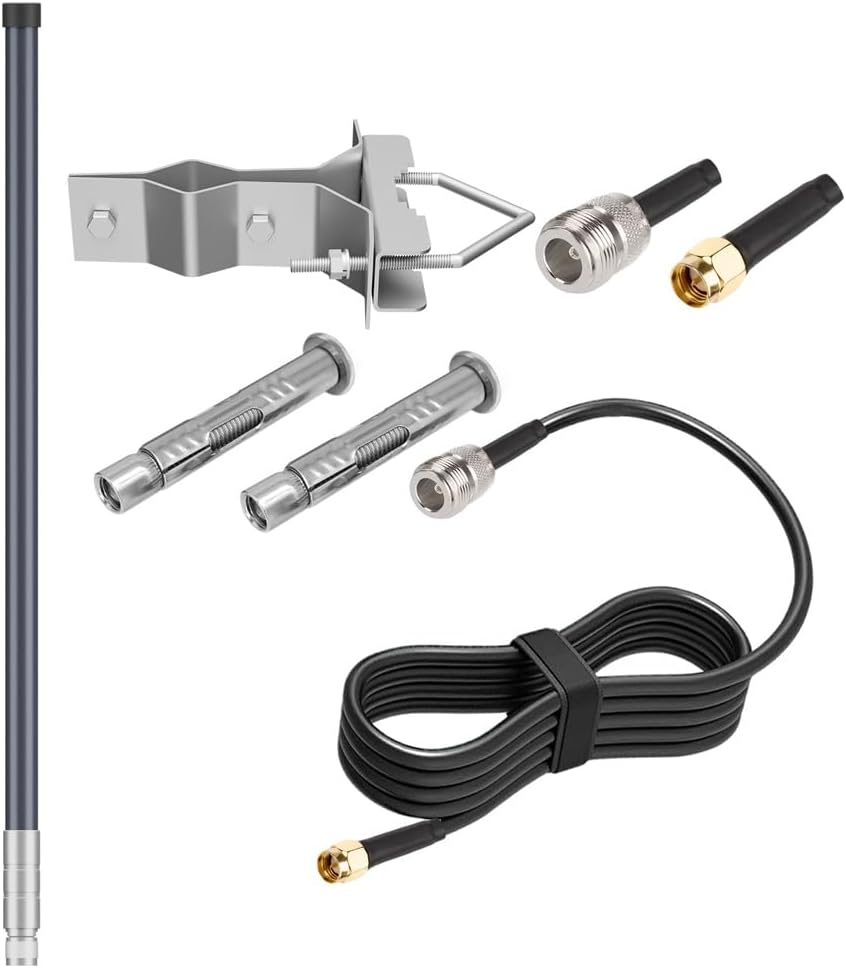 Gate Opener Antenna for GTO Mighty Mule MM371W MM372W MM571W MM572W MMS100 LiftMaster Ghost Controls Multicode Automatic Garage Gate Opener F Type/SMA/RP-SMA 433MHz Extended Antennas
