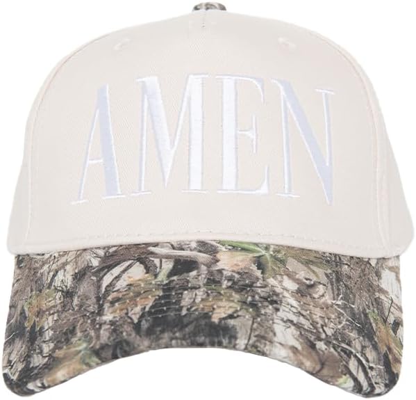 KATYDID Amen Vintage Hat - Two-Toned Trucker Hat - Embroidered Vintage Baseball Cap for Women - Women’s Snapback