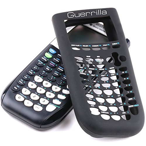 Guerrilla Ti84Blksc Silicone Case For Texas Instruments Ti-84 Plus Graphing Calculator, Black #TOP3