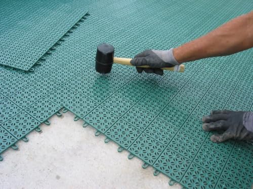Azulejos de plástico para evitar charcos baldosas autobloqueantes azul exterior 7