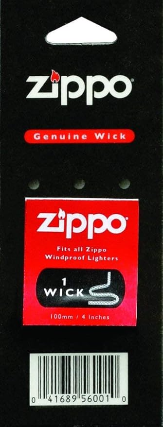 Zippo Ersatzteile Docht 60001324 Wick Single Unit, Black, Einheitsgröße, 1701002