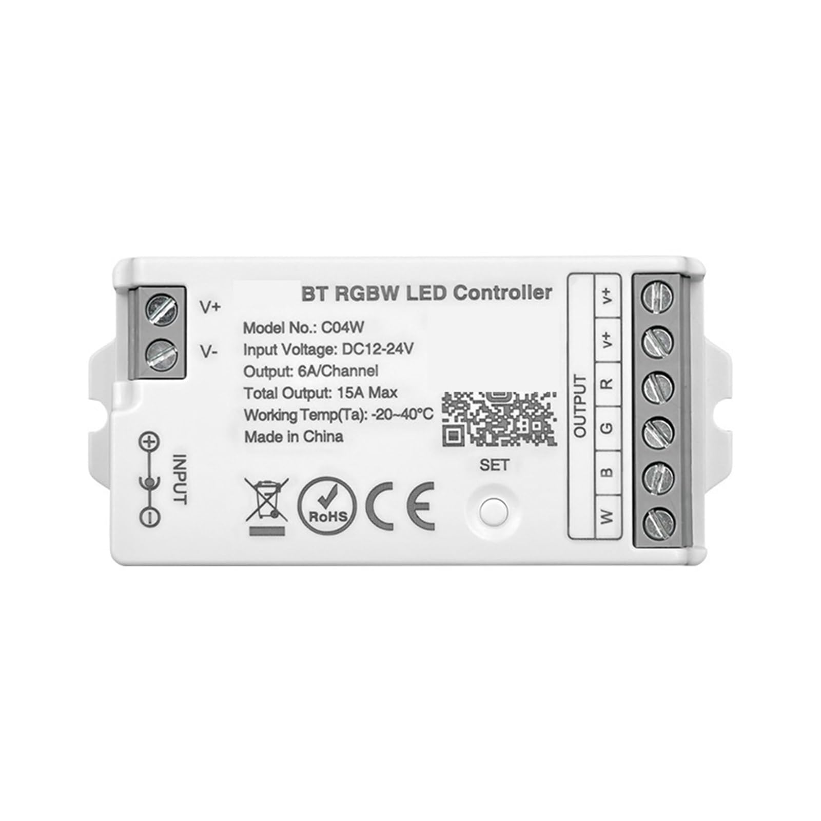Controlador RGB/RGBW/RGBWCCT WiFi WM-C04W con regulador LED de 2,4G para móvil