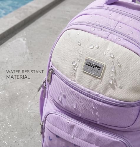 Image of ADSON kawaii Girls Travel School Bag|Backpack Of Large Capacity Aesthetic Stylish Girls Korean Laptop Bag Rucksack for School |College Bags Cute Bookbag for Teens Water Resistance 18 Inches