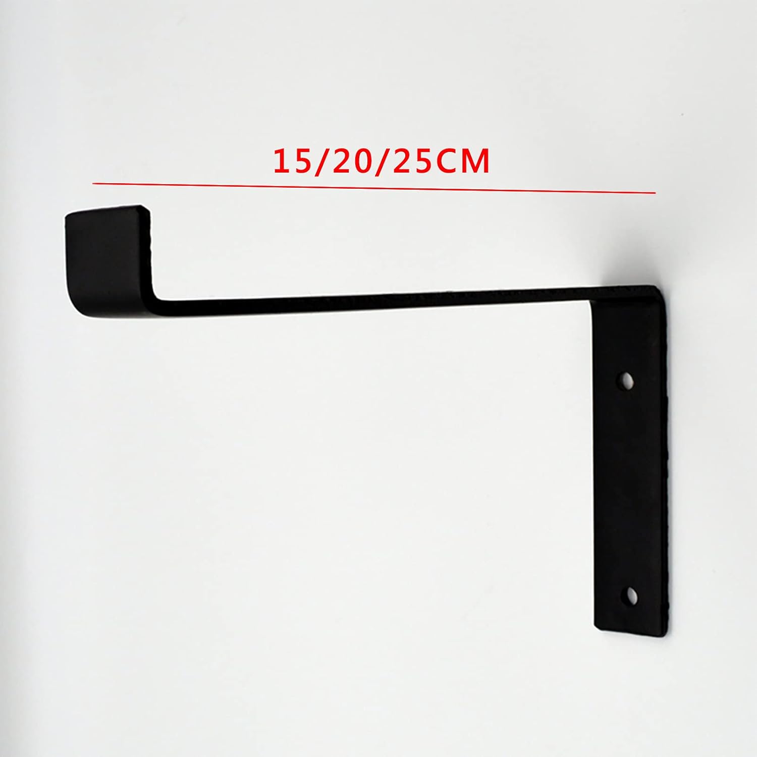 2 Pack Heavy-Duty Shelf Brackets,6/8/10Inch Lip Shelf Bracket,Metal Shelves Wall Mount Shelf,Floating Shelves Brackets,Shelf Supports with Screws