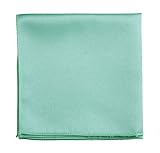 Tuxgear Mens Pocket Square Handkerchief in Solid Colors Fit All, Mint (Mint)