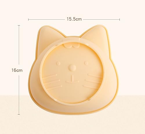 Miniatura 6 de GALEBOVA Lindo molde de silicona para pastel de 6 pulgadas, molde de tarta de flan de pan, para fiestas de cumpleaños, cenas de amigos. (gato)