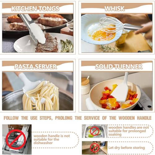 image for Umite Chef Silicone Kitchen Utensil Set, 34PCS Heat Resistant Kitchen 