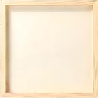 Chewtoyo Paneles de madera personalizables de 12 x 12 pulgadas, letreros de madera en blanco para proyectos de bricolaje, forma cuadrada con ranura