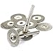 Dophee 10Pcs 16mm 0.6" Diamond Cutting Cut Off Blade Wheel Disc Rotary Tool for Dremel