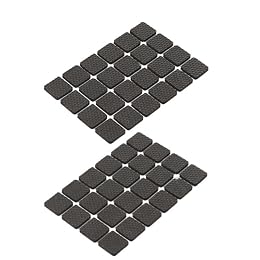 Garneck 48pcs Non Slip Furniture Pads Felt Furniture Sliders for Carpet Floor Protector Pads for Chairs Tables Self-Adhesive