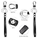 Amazon Essentials Keychain - Lanyard Keychain with Detachable Alloy Metal Rings (black)