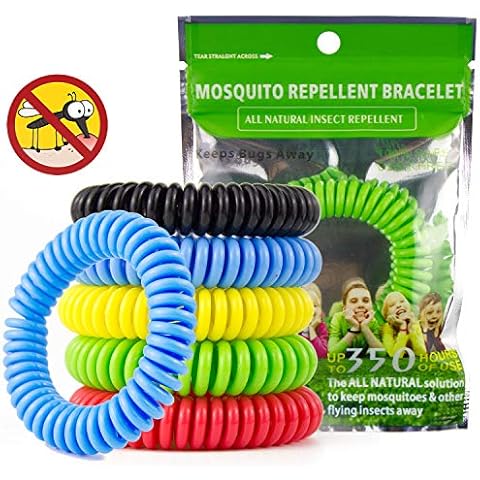 JAMSWALL Mosquito Repellent Bracelet 10 Pack Bug Repeller Wristbands Mosquito Killer Mosquitoe Wristbands, DEET Free Natural Citronella Oil Waterproof For Kids & Adults Cover