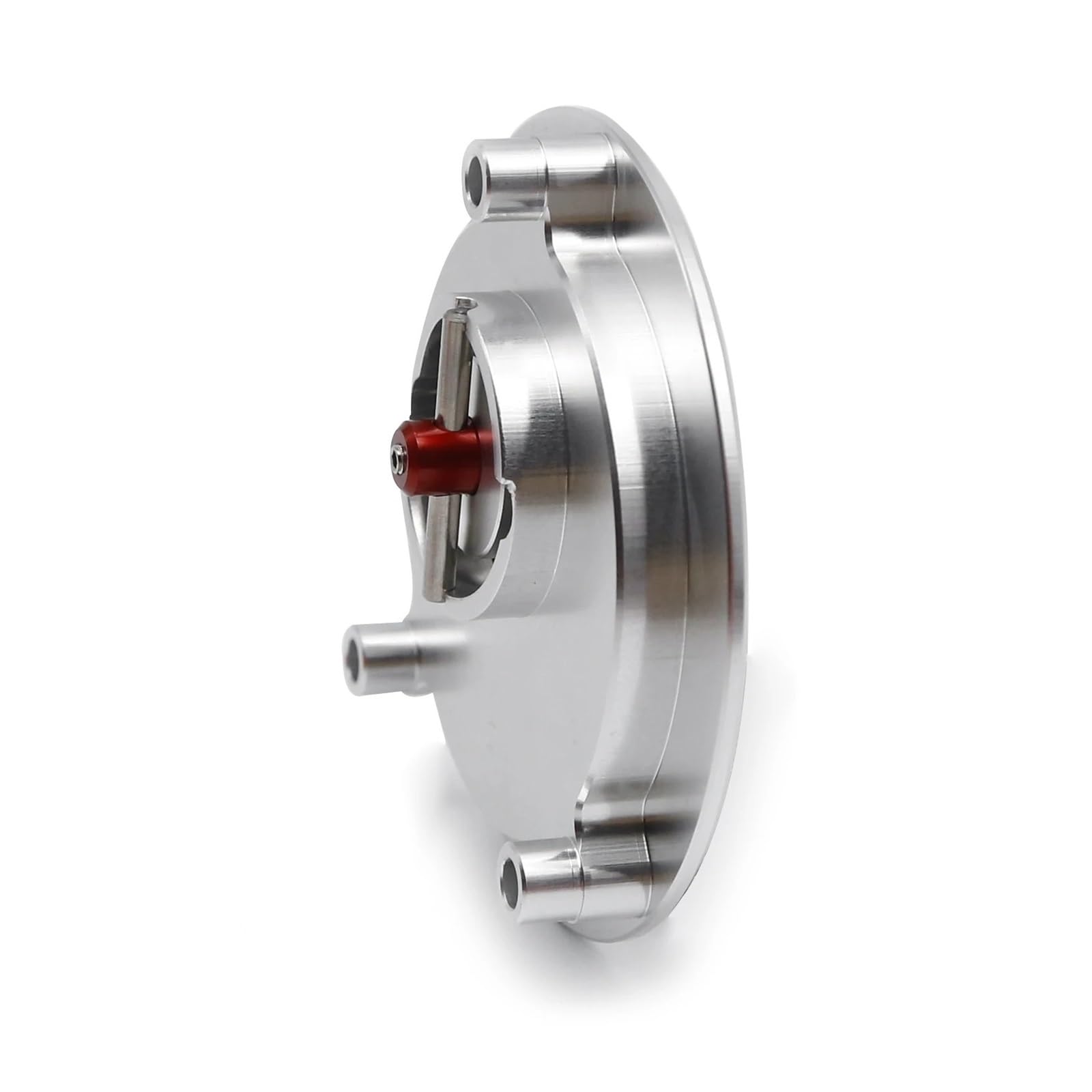 Moto TapóN DepóSito Gasolina Tapón De Depósito Combustible Motocicleta Para YA&MA&HA YZF R3 R25 MT03 (2014-2022), Sin Llave, Accesorio Aleación Aluminio Resistente(Silver)