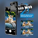 Evil Eye HD Cell Phone Lens-28X Telephoto Lens with Shutter for iPhone Samsung,Huawei,Xiaomi,Android Smartphone,Monocular Telescope - Image 4
