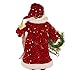 Kurt Adler 18-Inch Fabric and Resin Decorative Santa with Wreath Table Piece