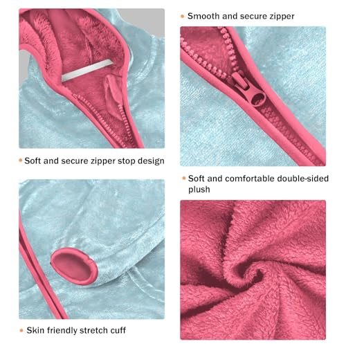 GuoChe Blue Paint Paper Texnure Girls Sherpa Lined3