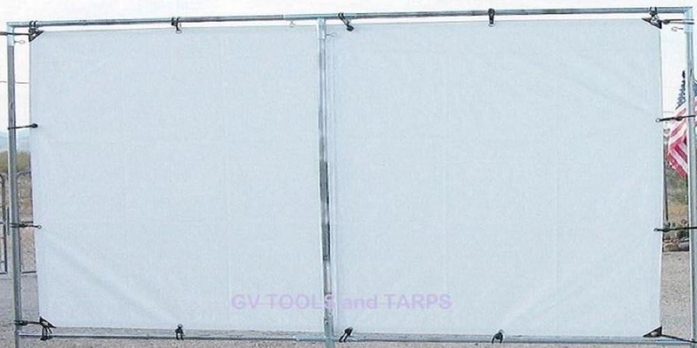 10' x 16' Outdoor Hanging Home Theater Portable Projection Movie Screen Kit 1" Fittings - Pipe NOT Included