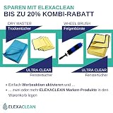 ELEXACLEAN ściereczki polerujące, do kurzu, mikrofibra bez obwódki, antyrysowe (2 szt., 40x40 cm) premium pluszowa do auta, lakieru, kabiny, domu