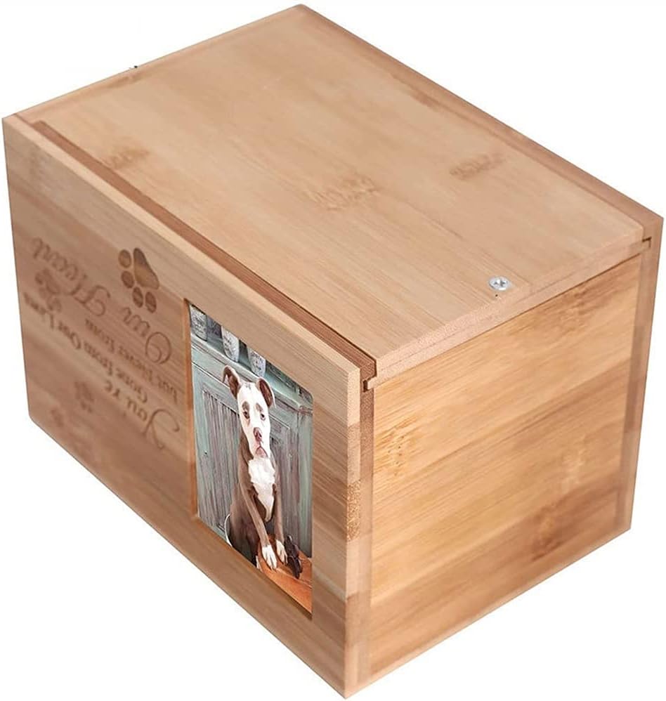 PET URN Pet Urns Pet Wooden Urns for Dogs or Cats Handmade Bamboo and Wood Crafts Ash Urns for Dogs for Pet Cats Dogs Urns Etc